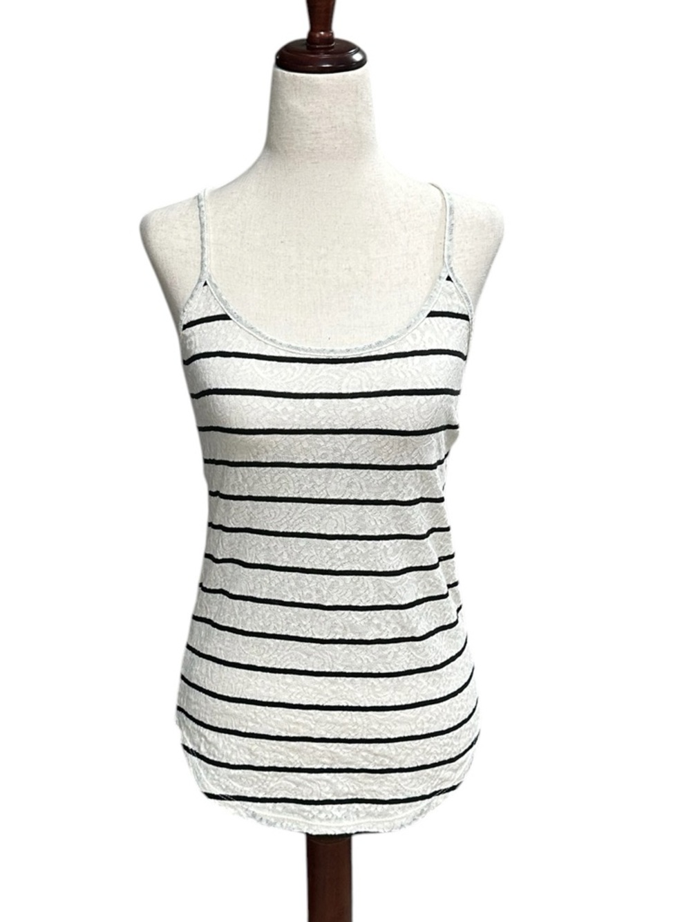 Loft Knit Lace Striped Tank Size XS